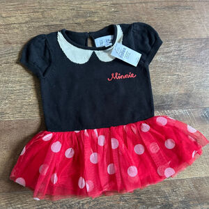 Baby Gap Minnie Mouse Casual Dress 3-6 Months Black Red